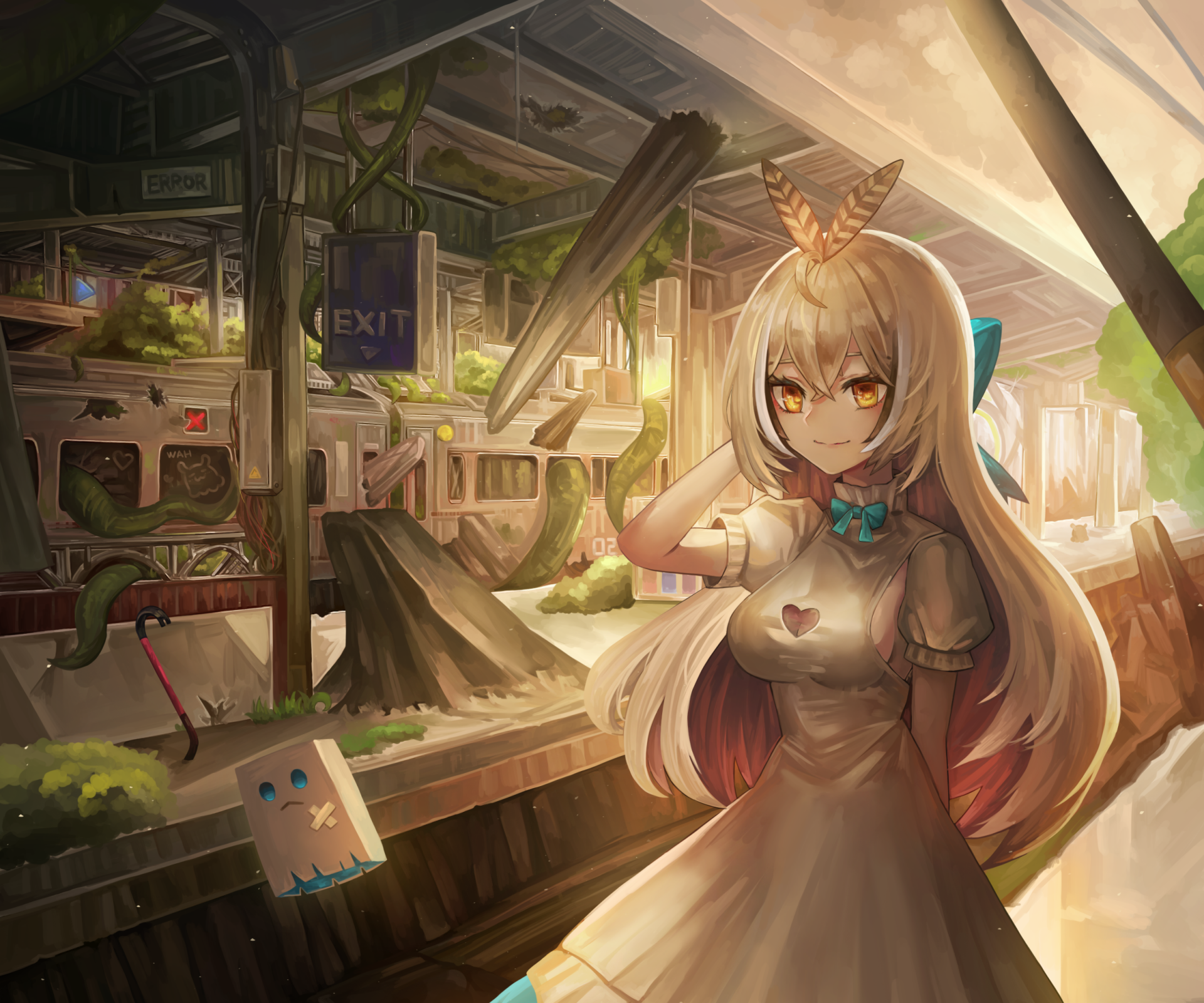 Download Nanashi Mumei Hololive Anime Virtual Youtuber HD Wallpaper by 紫藤 月@お仕事募集中