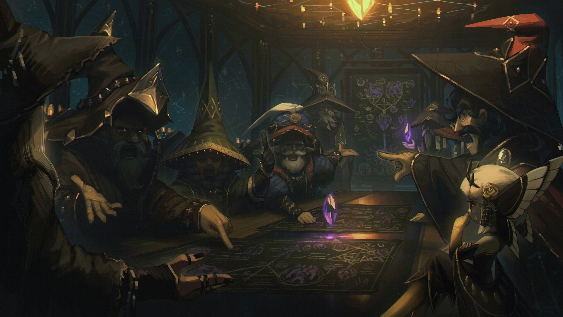 Download Fantasy Wizard HD Wallpaper by porforever