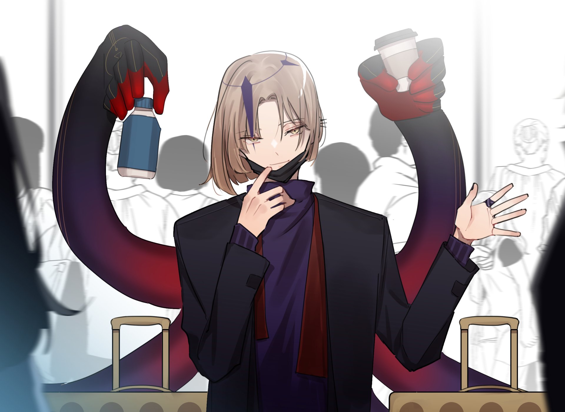 Download Holostars Magni Dezmond Anime Virtual Youtuber HD Wallpaper