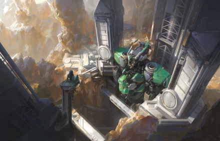 mecha Sci Fi robot HD Desktop Wallpaper | Background Image