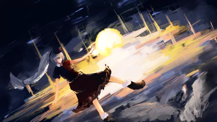 Eirin Yagokoro Anime Touhou HD Desktop Wallpaper | Background Image