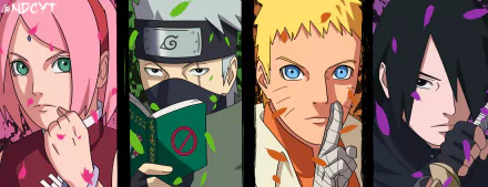 Sasuke Uchiha Naruto Uzumaki Kakashi Hatake Sakura Haruno Anime Boruto Naruto Naruto & Sasuke HD Desktop Wallpaper | Background Image