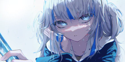 hololive Gawr Gura Anime Virtual Youtuber HD Desktop Wallpaper | Background Image