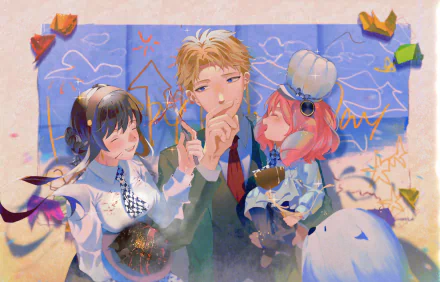 Anya Forger Loid Forger Yor Forger Anime Spy x Family HD Desktop Wallpaper | Background Image