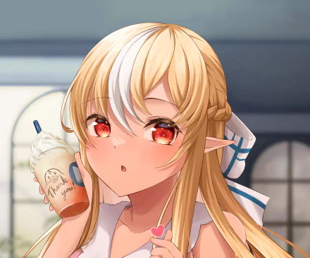 hololive Shiranui Flare Anime Virtual Youtuber HD Desktop Wallpaper | Background Image