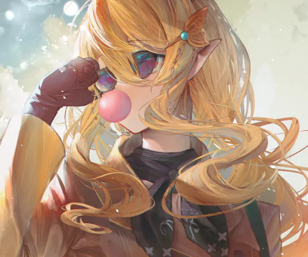 Nijisanji Pomu Rainpuff Anime Virtual Youtuber HD Desktop Wallpaper | Background Image