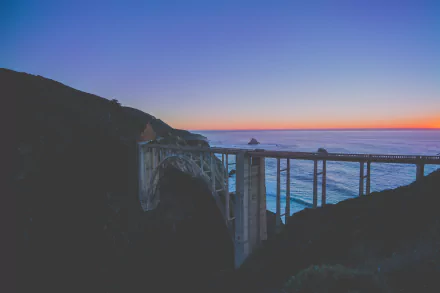 Bixby Creek Bridge big sur man made bridge HD Desktop Wallpaper | Background Image