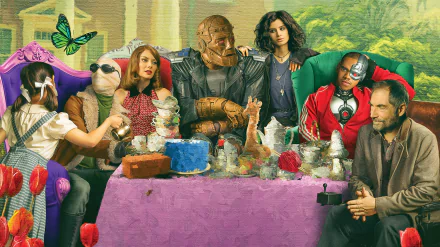 Elasti-Girl Dorothy Spinner Negative Man Chief (DC Comics) Cyborg (DC Comics) Crazy Jane Robotman (DC Comics) TV Show Doom Patrol HD Desktop Wallpaper | Background Image