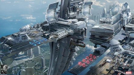  Guardians Of The Galaxy - Spaceport Concept by Chris Kesler