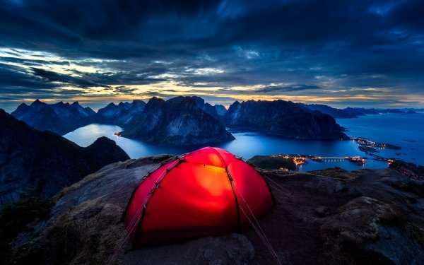 Photography Lofoten Camping HD Wallpaper | Background Image
