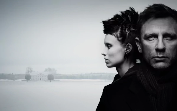 Rooney Mara Daniel Craig movie The Girl With The Dragon Tattoo HD Desktop Wallpaper | Background Image