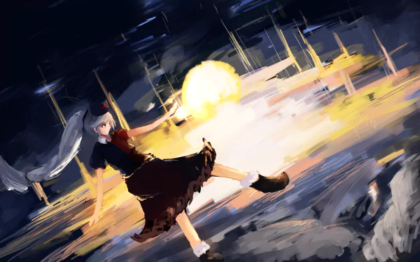 Eirin Yagokoro Anime Touhou HD Desktop Wallpaper | Background Image