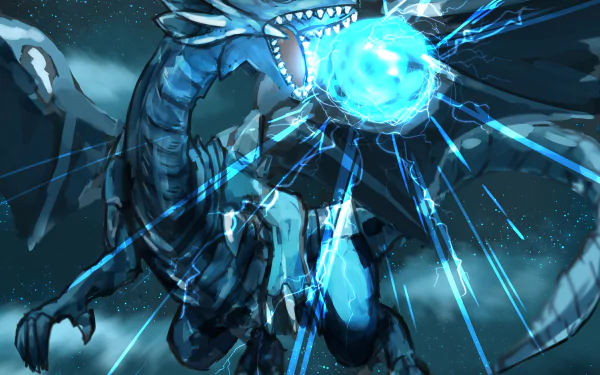 Blue-Eyes White Dragon Anime Yu-Gi-Oh! HD Desktop Wallpaper | Background Image