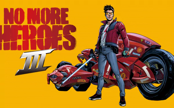 video game No More Heroes III HD Desktop Wallpaper | Background Image