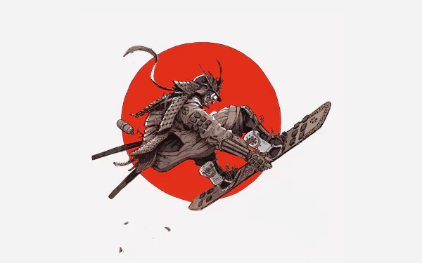  Snow Samurai by Kev Chu