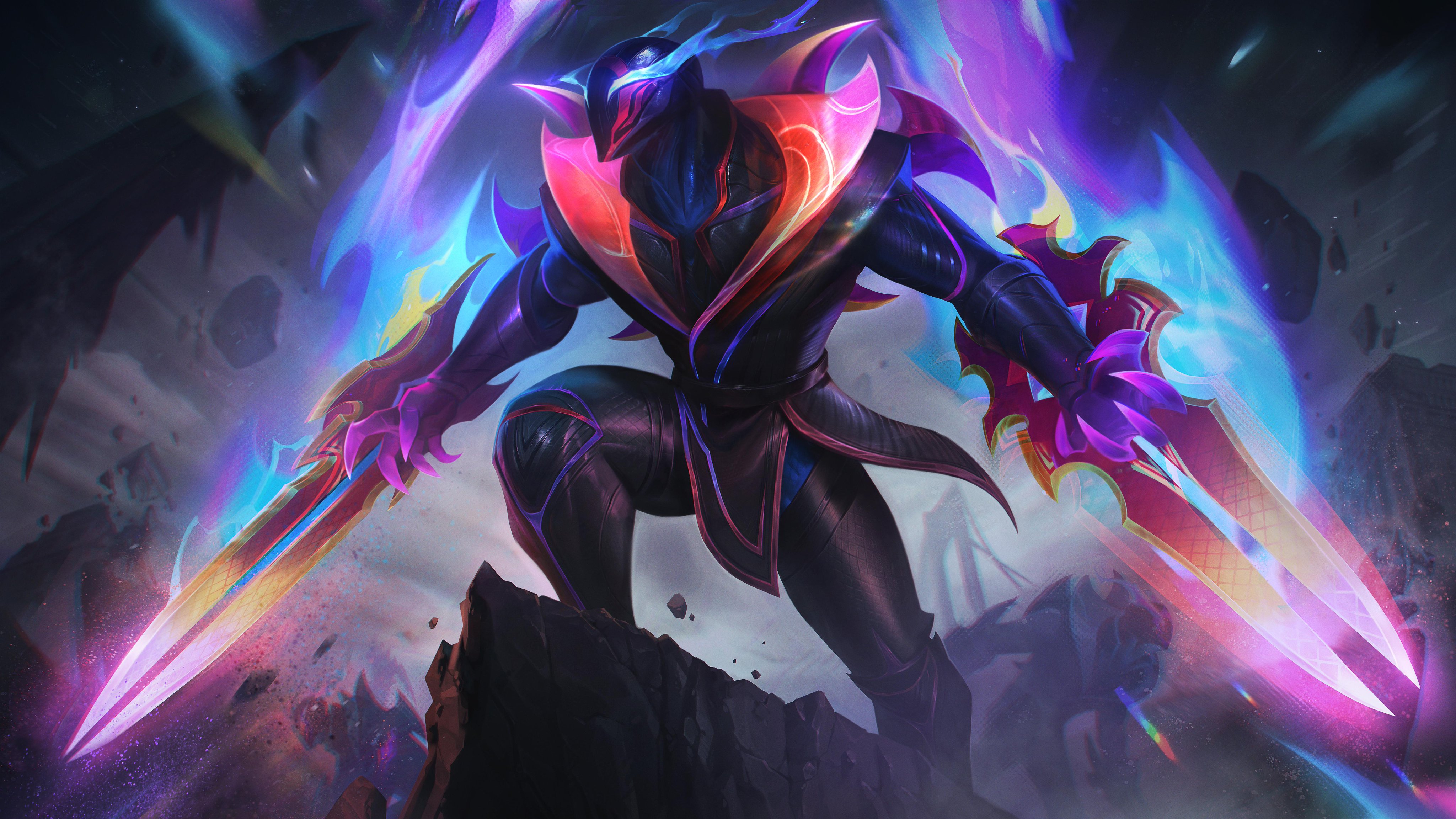 League of Legends Fan art 4K resolution Riot Games, Zed the Master