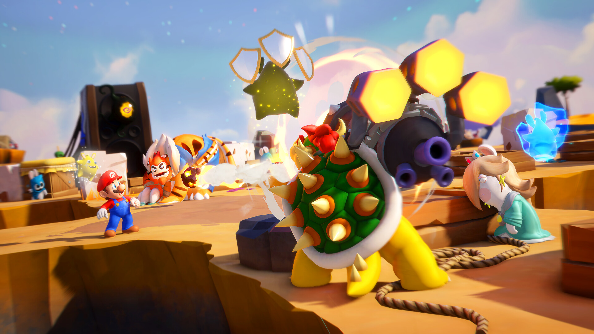 Video Game Mario + Rabbids Sparks of Hope HD Wallpaper | Background Image