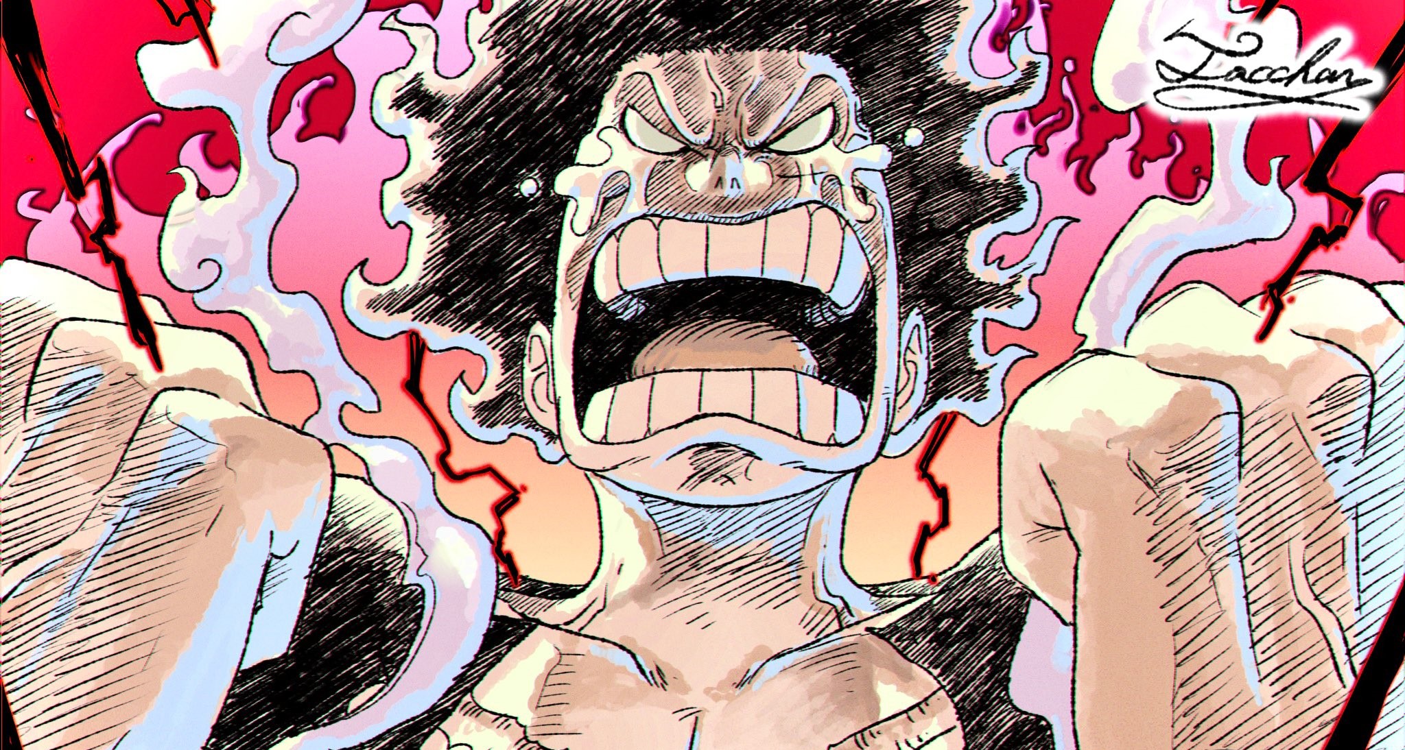 Luffy All Gear Anime One Piece Manga Panels Wallpaper Decoration