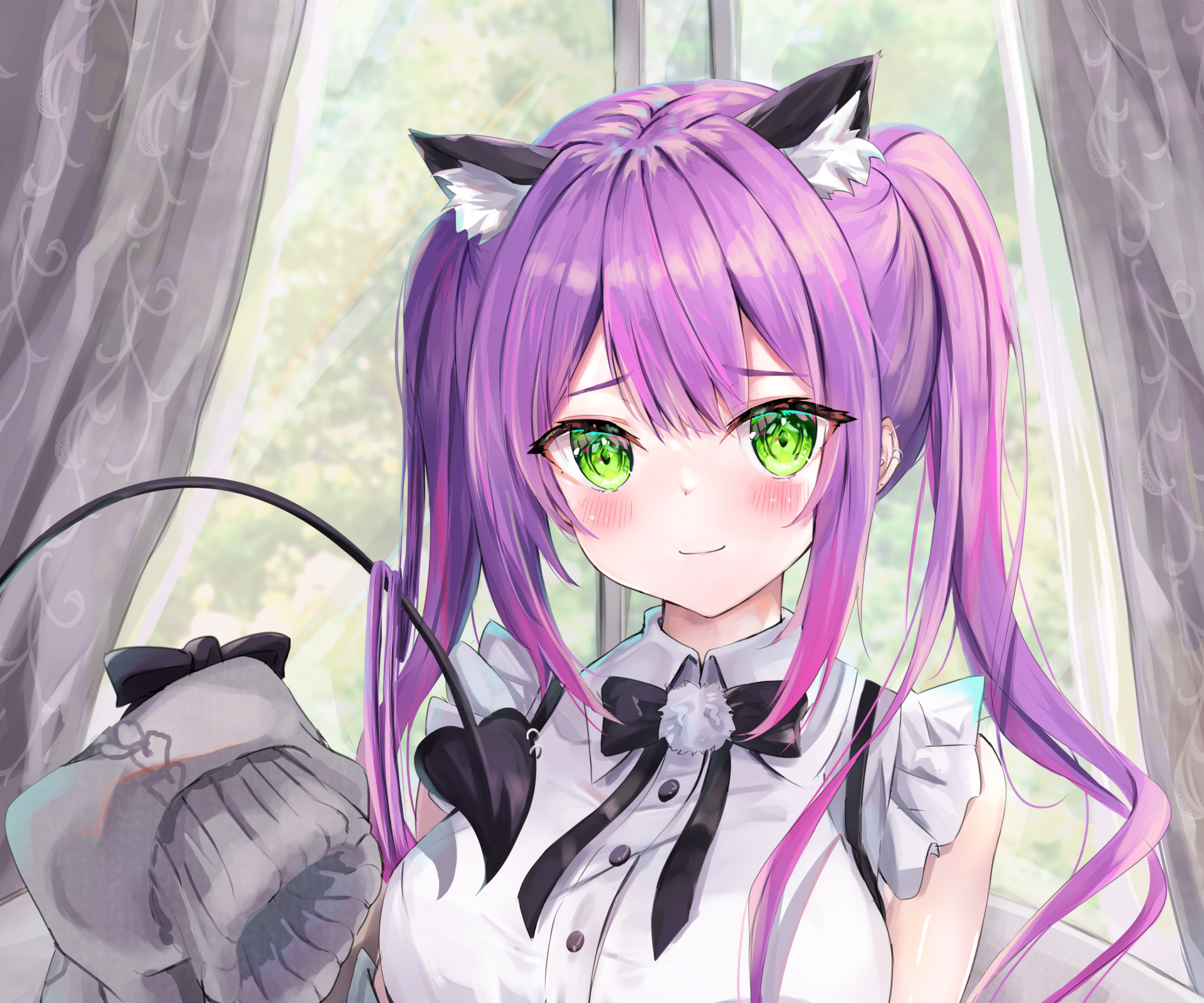 Download Hololive Tokoyami Towa Anime Virtual Youtuber 4k Ultra HD Wallpaper