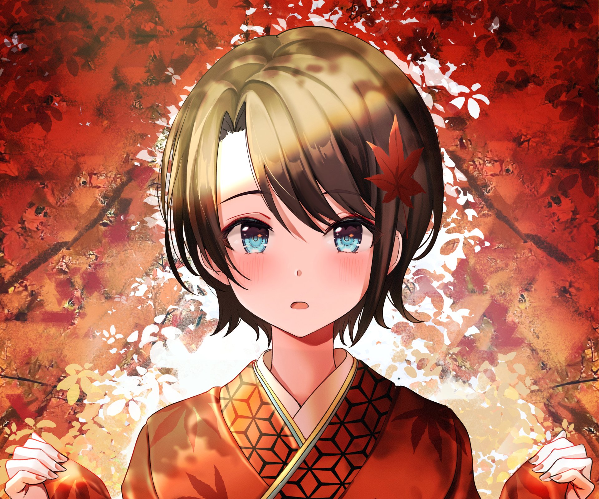 Download Hololive Oozora Subaru Anime Virtual Youtuber HD Wallpaper