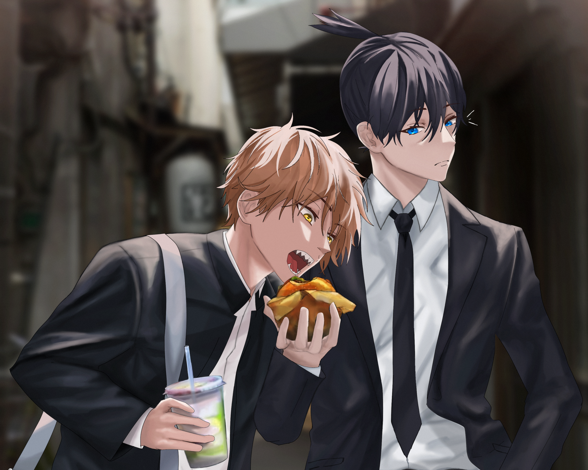 Download Aki Hayakawa Denji (Chainsaw Man) Anime Chainsaw Man HD Wallpaper by Danny Marx