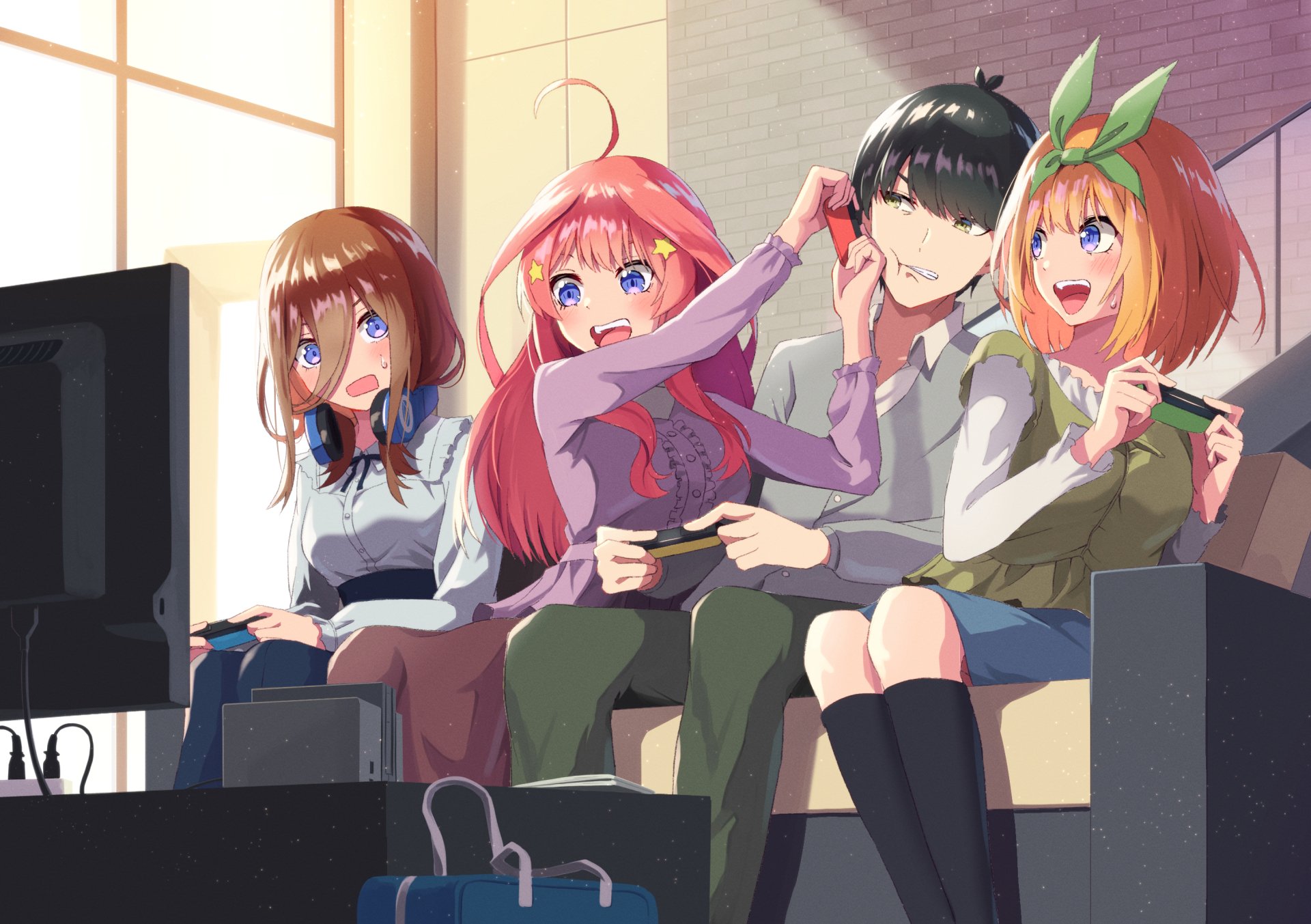 Download Yotsuba Nakano Fuutarou Uesugi Itsuki Nakano Miku Nakano Anime The Quintessential Quintuplets HD Wallpaper by 安場夕一