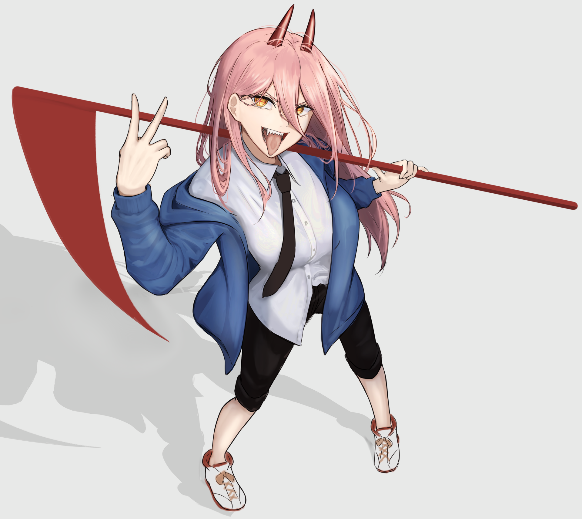 Download Power (Chainsaw Man) Anime Chainsaw Man HD Wallpaper by あかねいろ