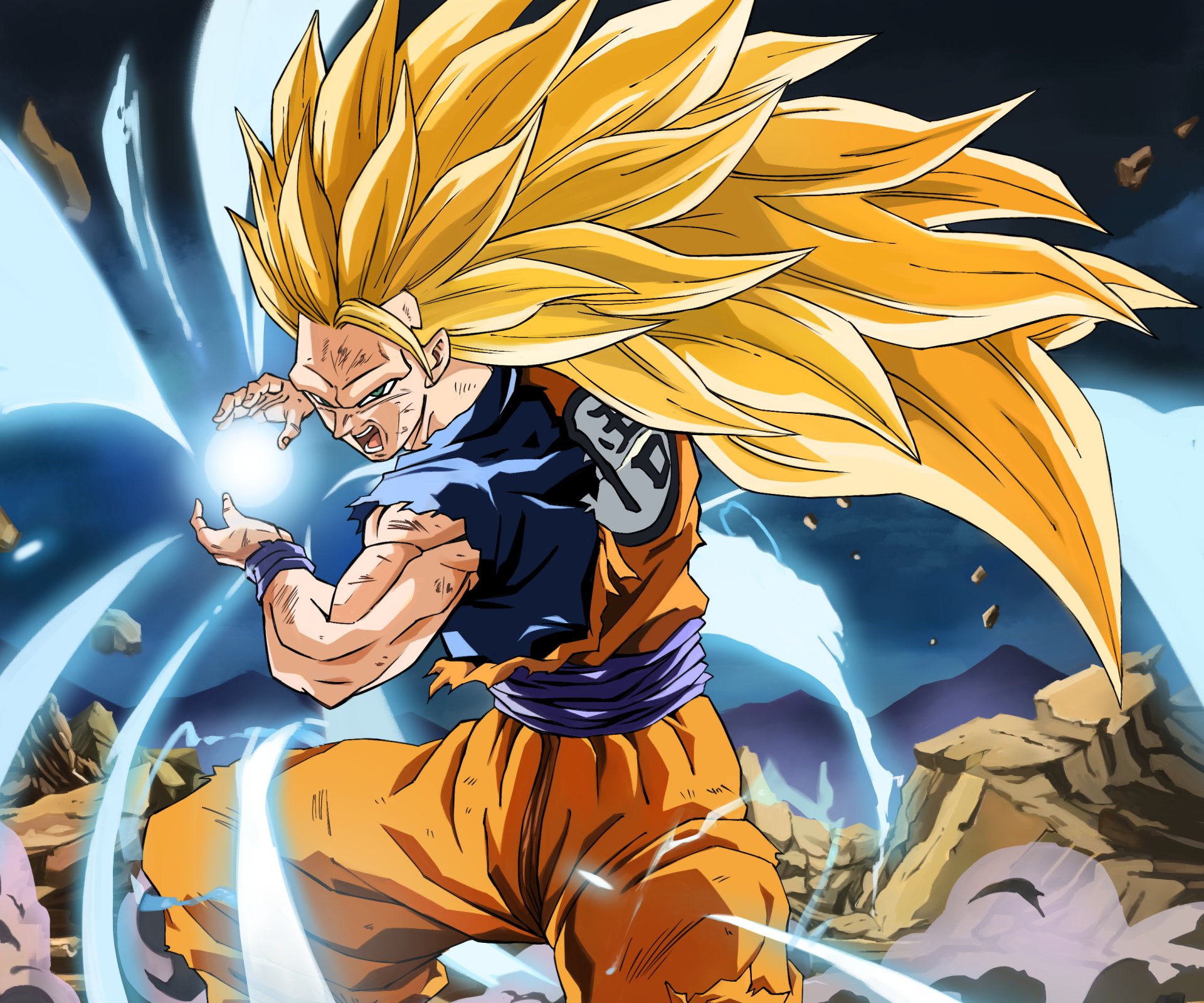 Figura Dragon Ball Z Son Goku Super Saiyan 23 Cm, PVC Di Alta Qualità, Collezionabile, Base Inclusa