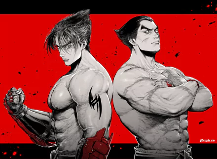 Jin Kazama Kazuya Mishima video game Tekken HD Desktop Wallpaper | Background Image