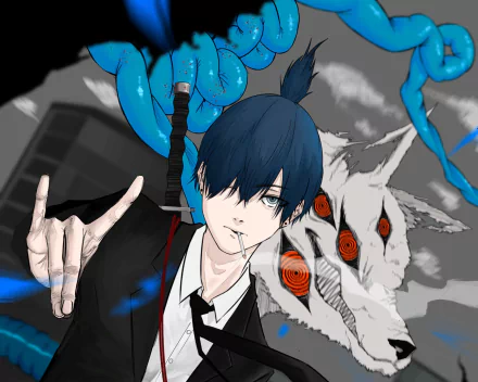 Fox Devil (Chainsaw Man) Aki Hayakawa Anime Chainsaw Man HD Desktop Wallpaper | Background Image