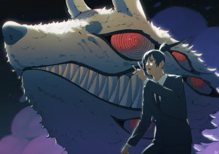 Fox Devil (Chainsaw Man) Aki Hayakawa Anime Chainsaw Man HD Desktop Wallpaper | Background Image