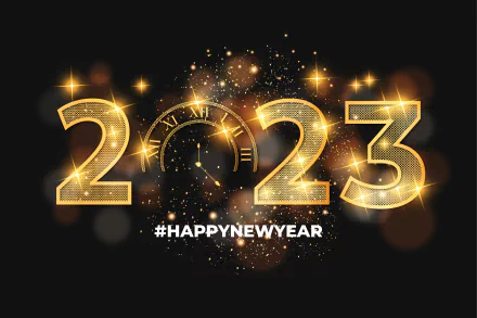 Happy New Year holiday New Year 2023 HD Desktop Wallpaper | Background Image