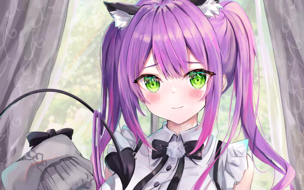 hololive Tokoyami Towa Anime Virtual Youtuber HD Desktop Wallpaper | Background Image