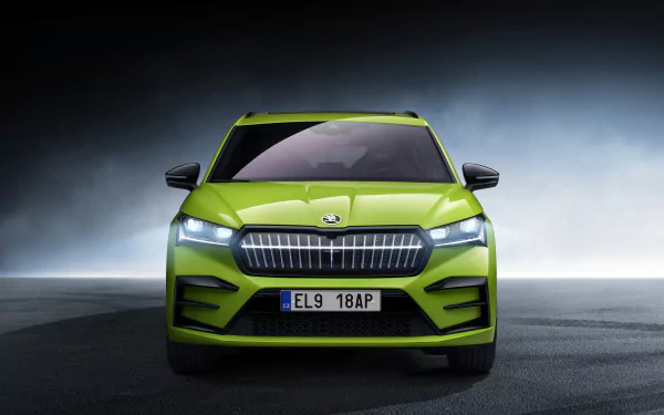 vehicle Skoda Enyaq RS iV HD Desktop Wallpaper | Background Image
