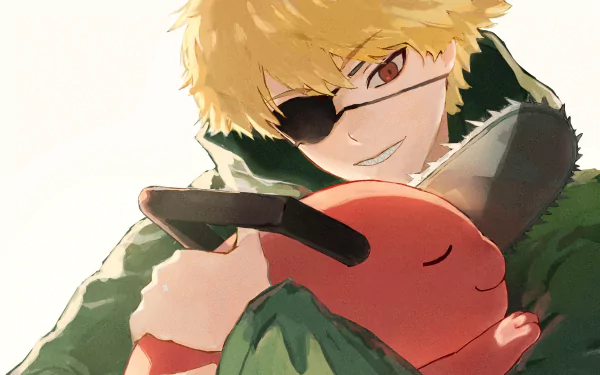 Pochita (Chainsaw Man) Denji (Chainsaw Man) Anime Chainsaw Man HD Desktop Wallpaper | Background Image