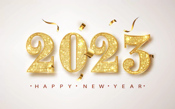 Happy New Year holiday New Year 2023 HD Desktop Wallpaper | Background Image