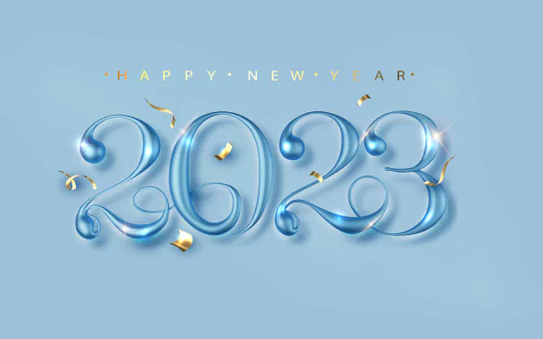 holiday New Year 2023 HD Desktop Wallpaper | Background Image