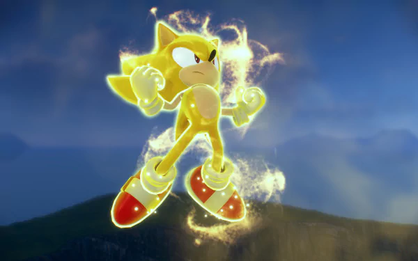 Sonic the Hedgehog Super Sonic video game Sonic Frontiers HD Desktop Wallpaper | Background Image