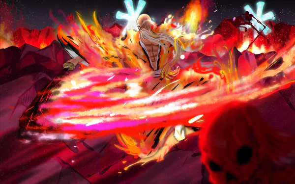 Genryūsai Shigekuni Yamamoto Anime Bleach: Thousand-Year Blood War HD Desktop Wallpaper | Background Image