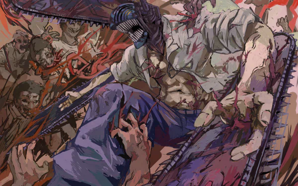 Denji (Chainsaw Man) Anime Chainsaw Man HD Desktop Wallpaper | Background Image