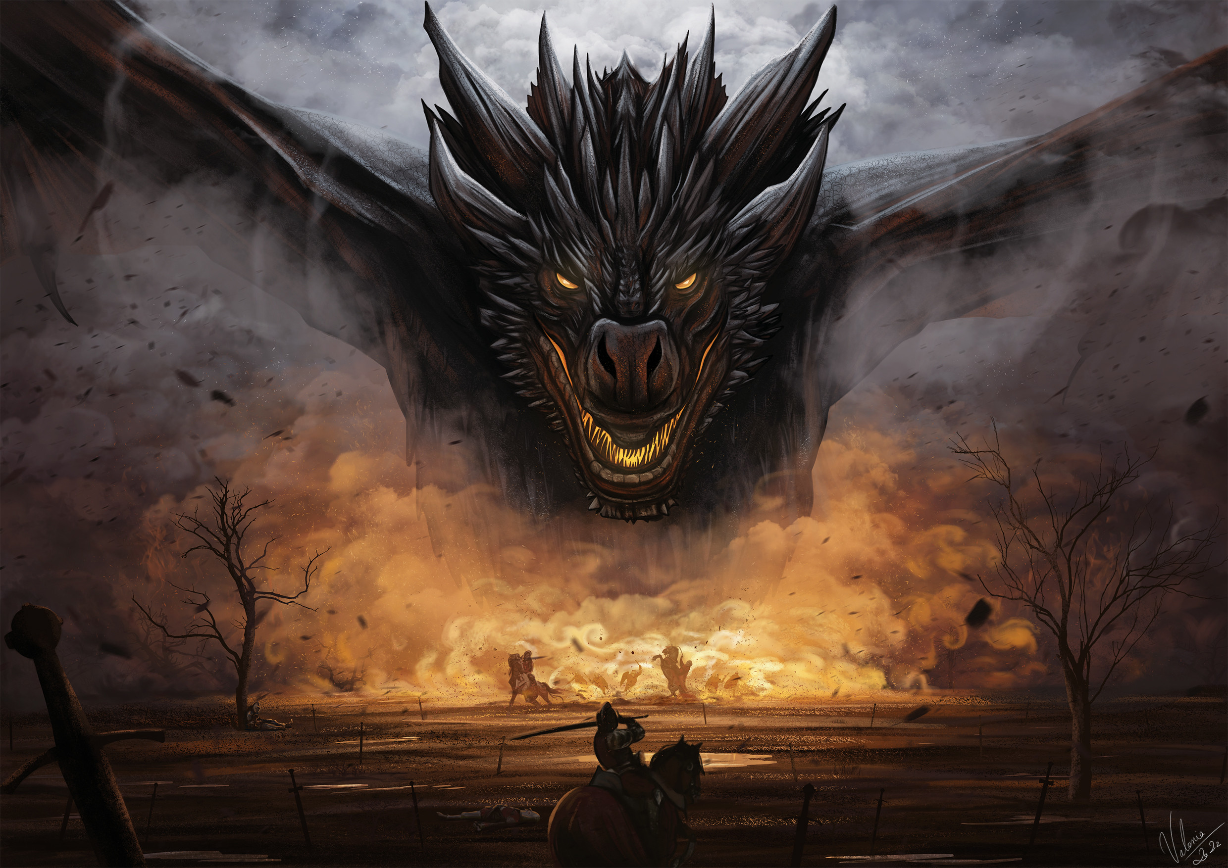 Game of thrones : Drogon by Margaux Valonia Butet