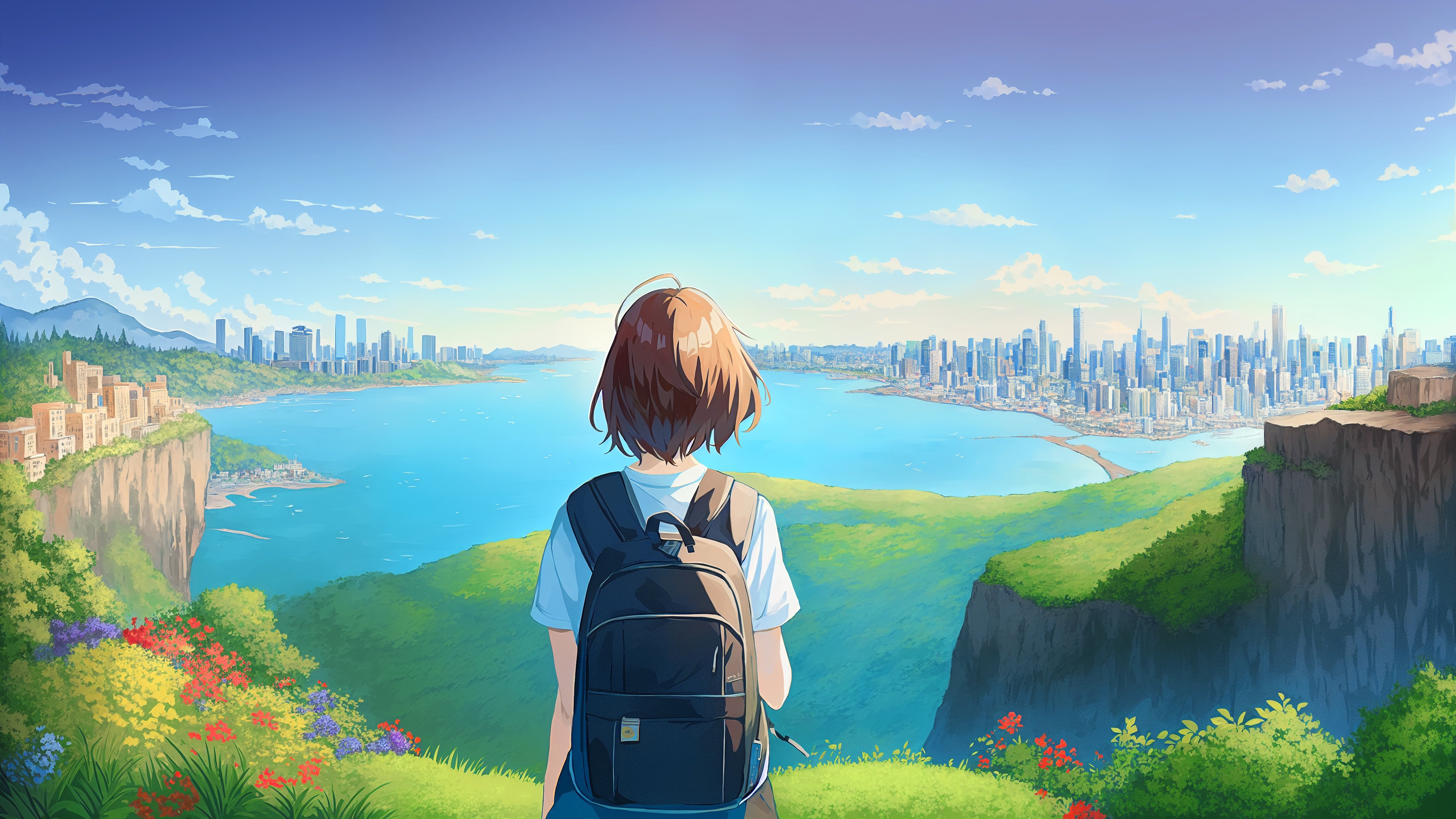 Download AI Art Anime Girl Anime Girl 4k Ultra HD Wallpaper