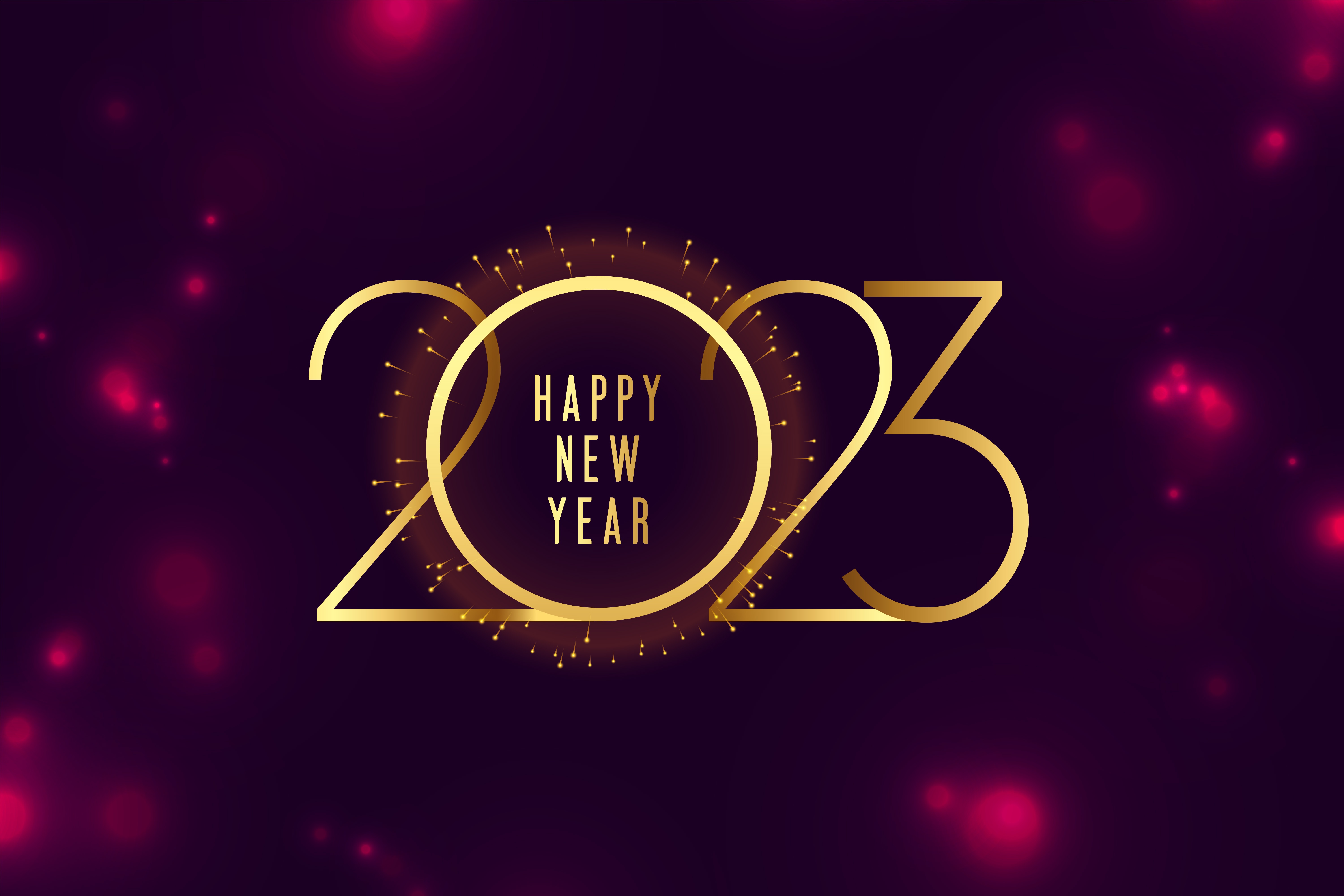 Holiday New Year 2023 4k Ultra HD Wallpaper