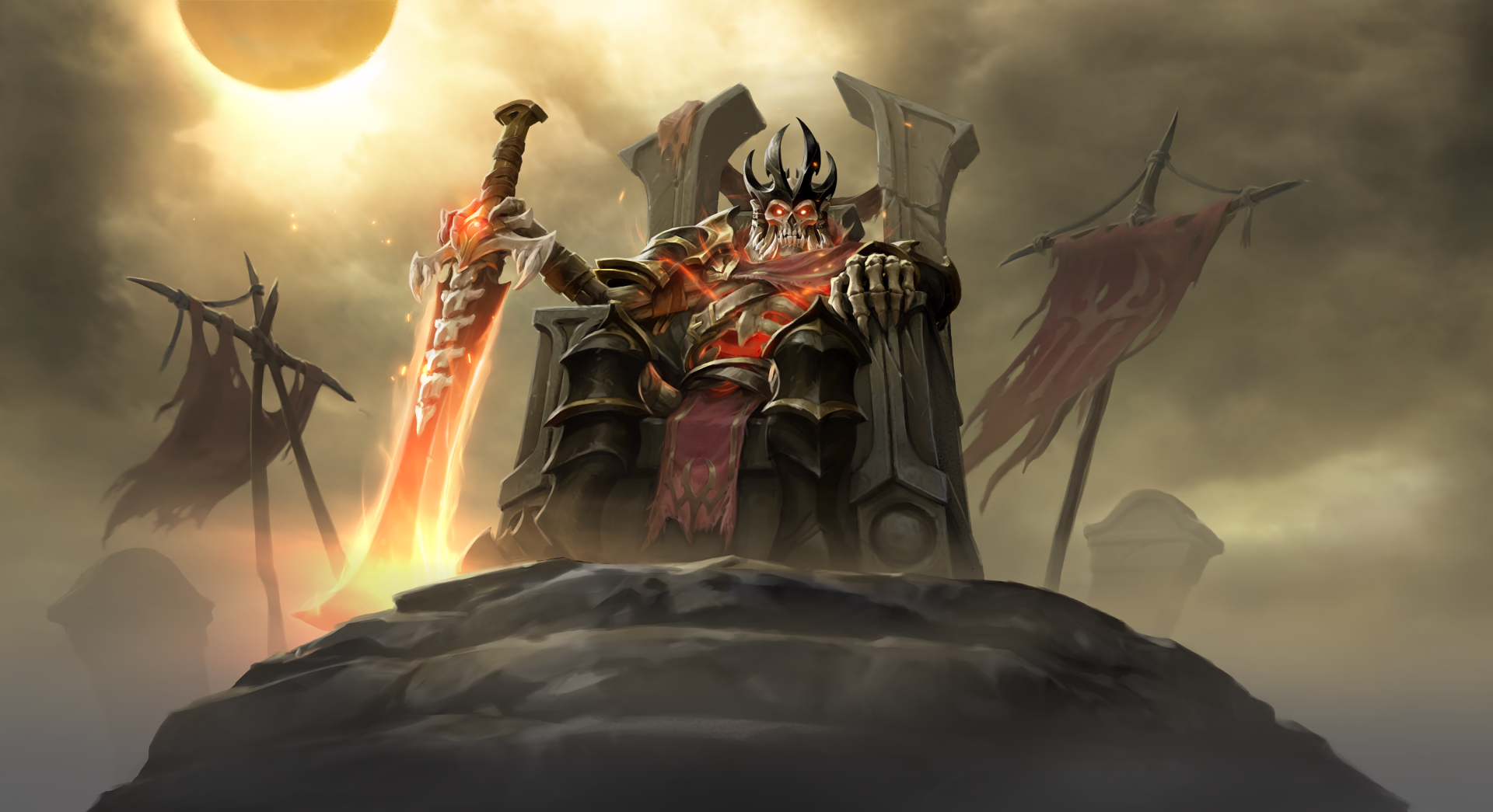 Download Wraith King (Dota 2) Video Game DotA 2 HD Wallpaper