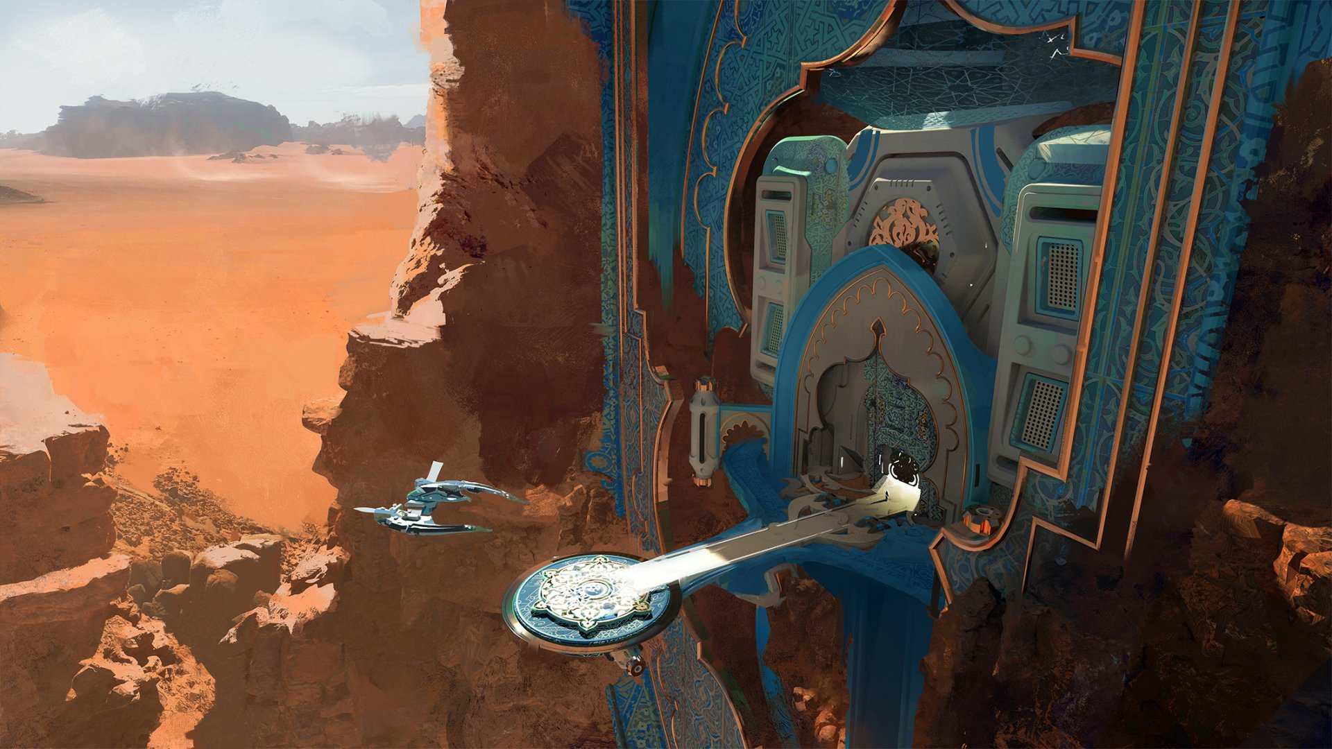 Download Sci Fi Building HD Wallpaper by Sebastian Luca | 2120x1192 ...