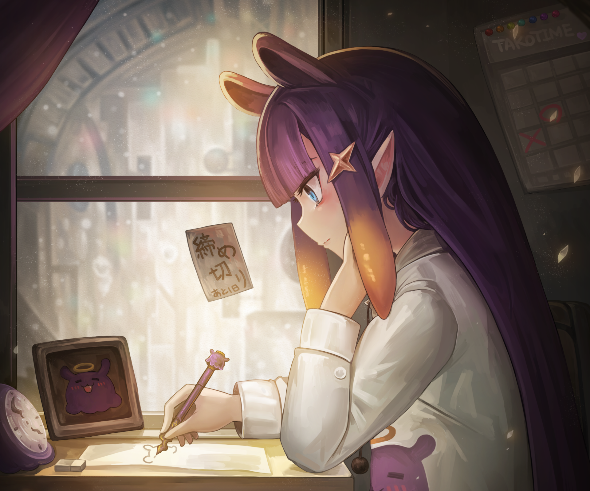 Download Hololive Ninomae Ina'nis Anime Virtual Youtuber HD Wallpaper