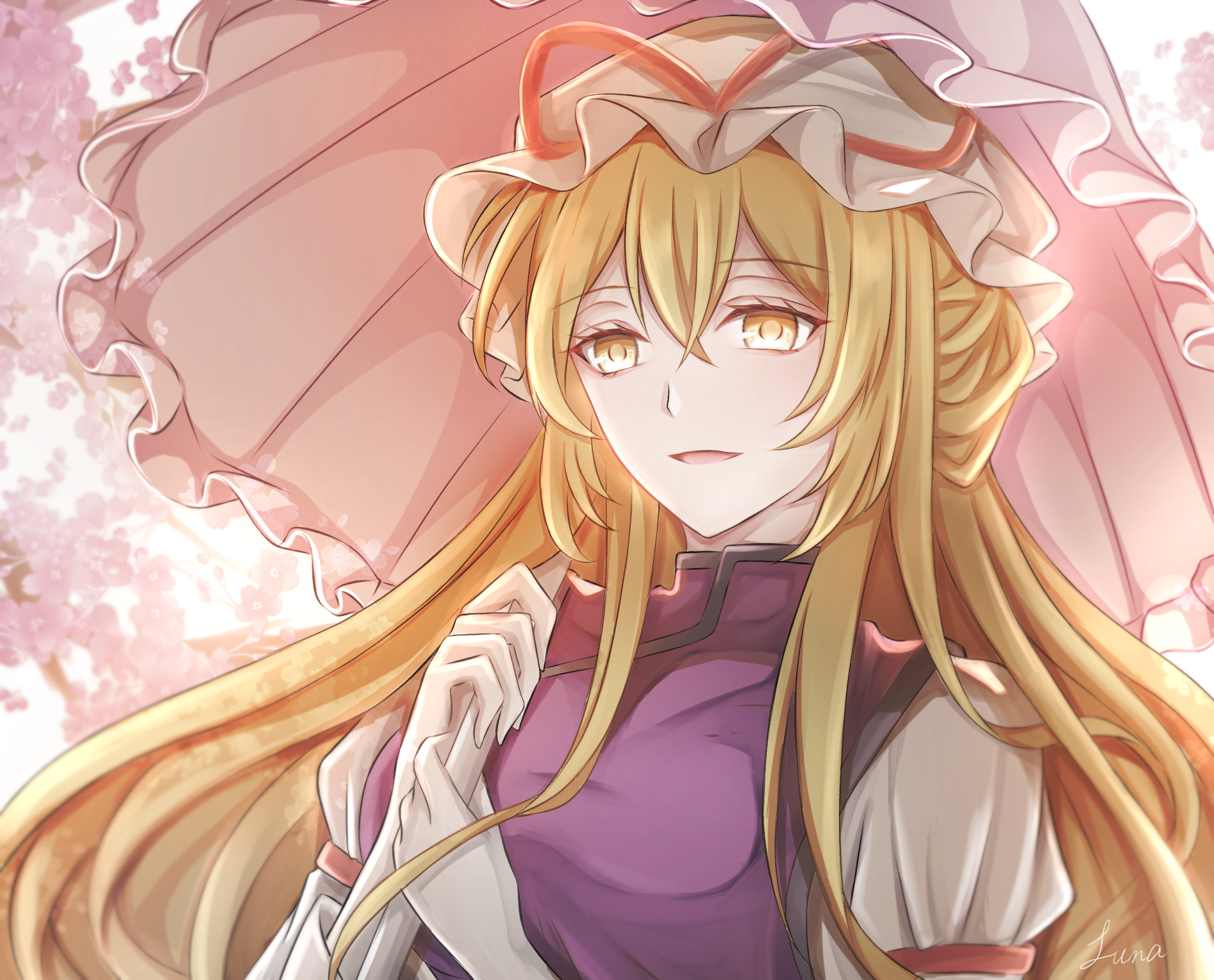 Download Yukari Yakumo Anime Touhou HD Wallpaper