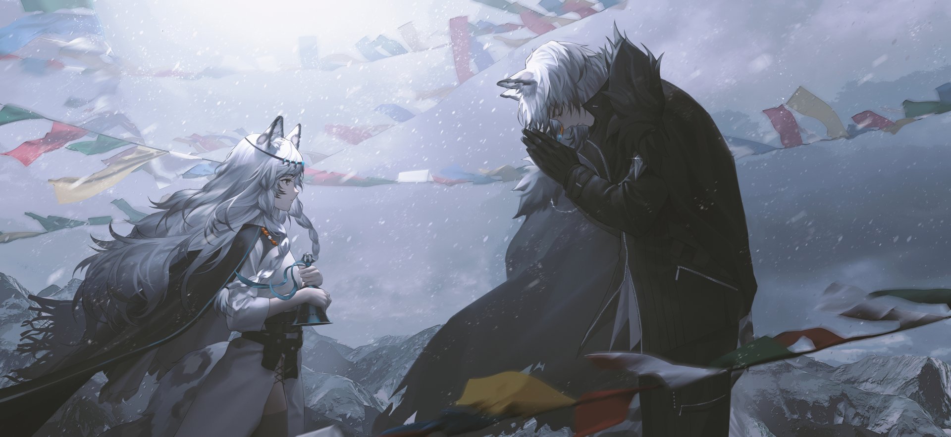 Download Pramanix (Arknights) SilverAsh (Arknights) Video Game Arknights 4k Ultra HD Wallpaper by Homutan