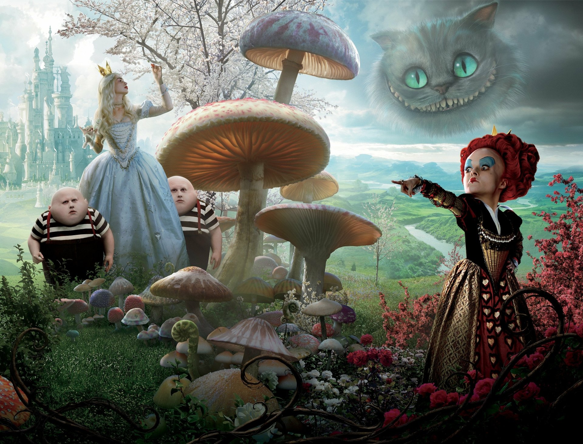 HD Wallpaper of Wonderland - Alice (2010)