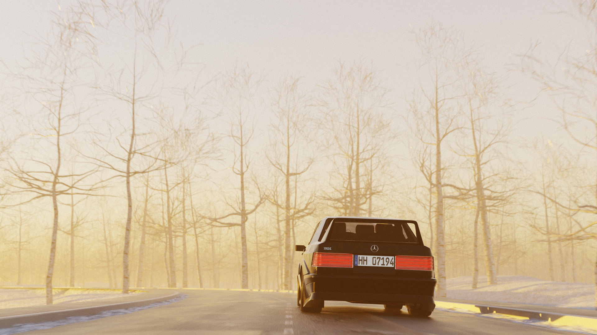 Snowy morning drive by Kazeiru